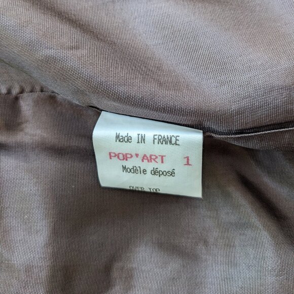 Rare VINTAGE 90s Made In France Bestini “Pop Art” Wool Leopard Detailed Jkt Sz 4 - Picture 9 of 15